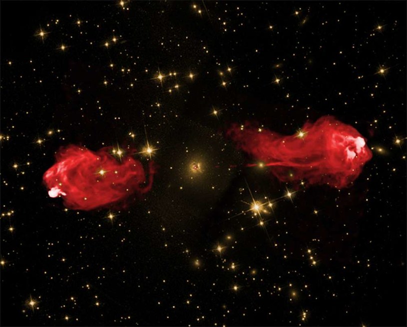 Zdjęcie przedstawiające galaktykę Cygnus A /materiały prasowe