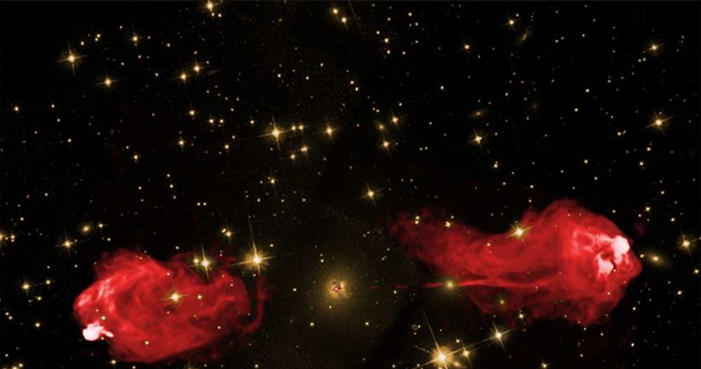 Zdjęcie przedstawiające galaktykę Cygnus A /materiały prasowe