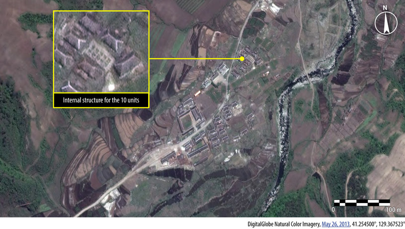 Zdjęcie satelitarne jednego z obozów pracy w Korei Północnej /AFP