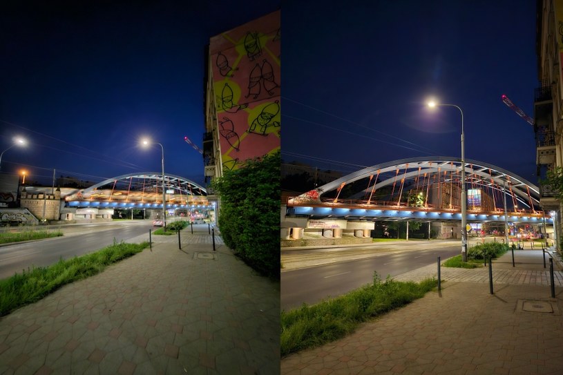 Zdjęcie wykonane Samsungiem Galaxy Z Flip5. Po lewej obiektywem ultraszerokokątnym, po prawej głównym /Ilona Dobijańska /INTERIA.PL