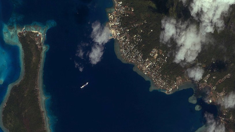 Zdjęcie wyspy Bora-Bora zrobione przy użyciu satelity IKONOS /materiały prasowe