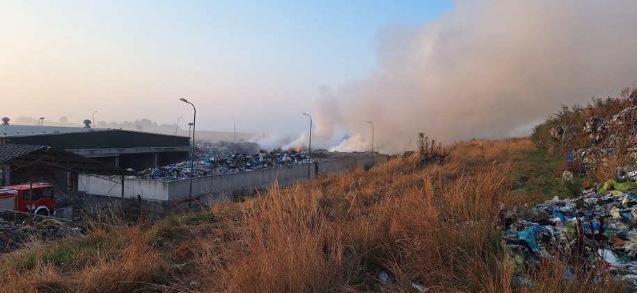 Zdjęcie z akcji gaśniczej w Bełżycach /KM PSP Lublin /Państwowa Straż Pożarna