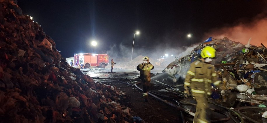 Zdjęcie z akcji gaśniczej w Bełżycach /KM PSP w Lublinie /Państwowa Straż Pożarna