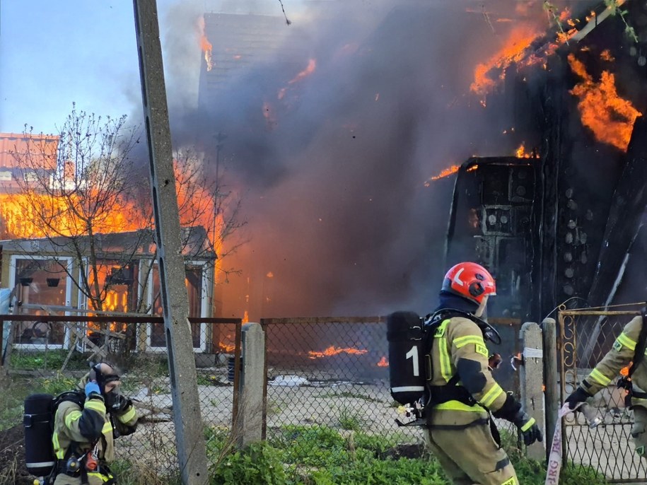 Zdjęcie z akcji gaśniczej w Jaworznie /Kanał Miejskie Zero  /