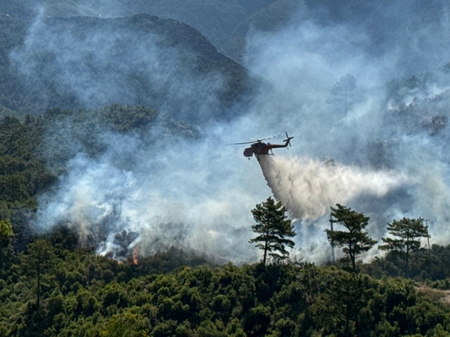 Zdjęcie z akcji gaśniczej w prowincji Antalya /AA/ABACA/Abaca /East News