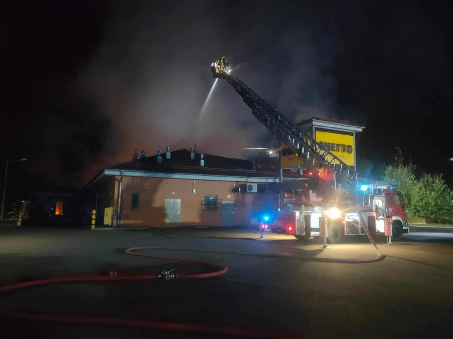 Zdjęcie z akcji gaśniczej /OSP Lipowiec w Czechowicach-Dziedzicach /Gorąca Linia RMF FM