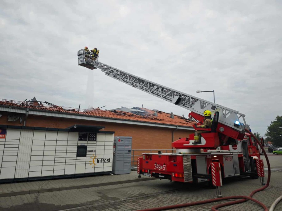 Zdjęcie z akcji gaśniczej /OSP Lipowiec w Czechowicach-Dziedzicach /