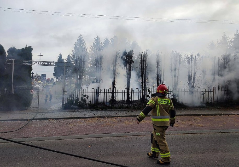 Zdjęcie z akcji gaśniczej /KP PSP Jarosław /