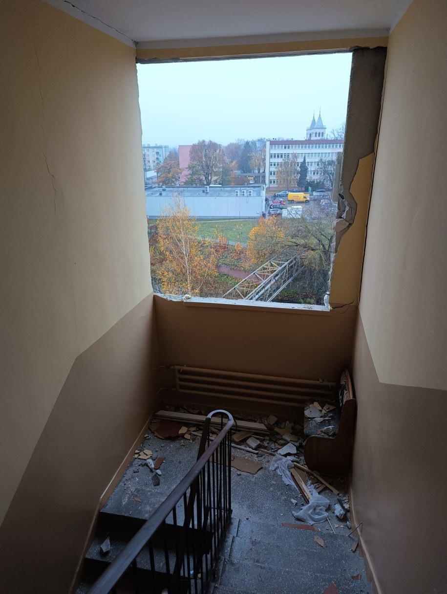 Zdjęcie z akcji gaśniczej /KW PSP Olsztyn /Państwowa Straż Pożarna