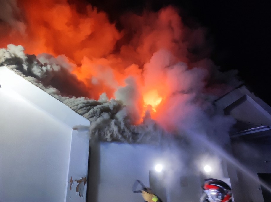 Zdjęcie z akcji gaśniczej /Gorąca Linia RMF FM