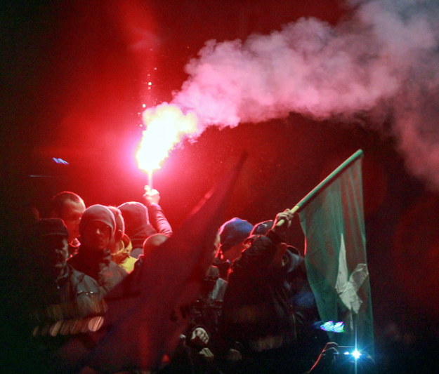 Zdjęcie z demonstracji w Zabrzu /PAP/Andrzej Grygiel    /PAP