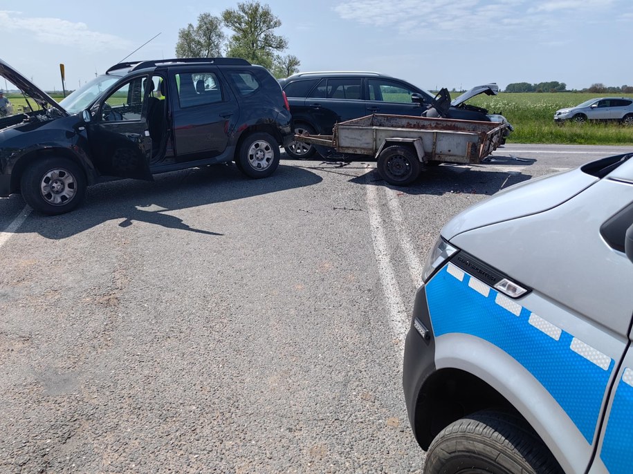 Zdjęcie z kolizji w Wolenicach /Fot. KPP Krotoszyn /