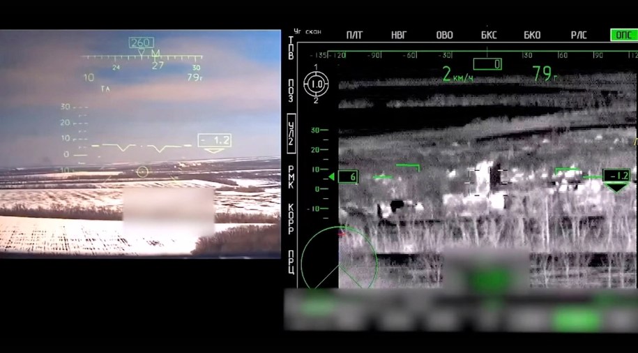 Zdjęcie z materiału informacyjnego udostępnionego przez serwis prasowy rosyjskiego Ministerstwa Obrony /RUSSIAN DEFENCE MINISTRY PRESS SERVICE / HANDOUT /PAP/EPA