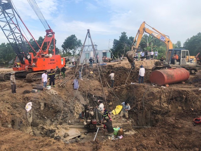 Zdjęcie z miejsca akcji ratunkowej /foto: Thông tin Chính phủ  /