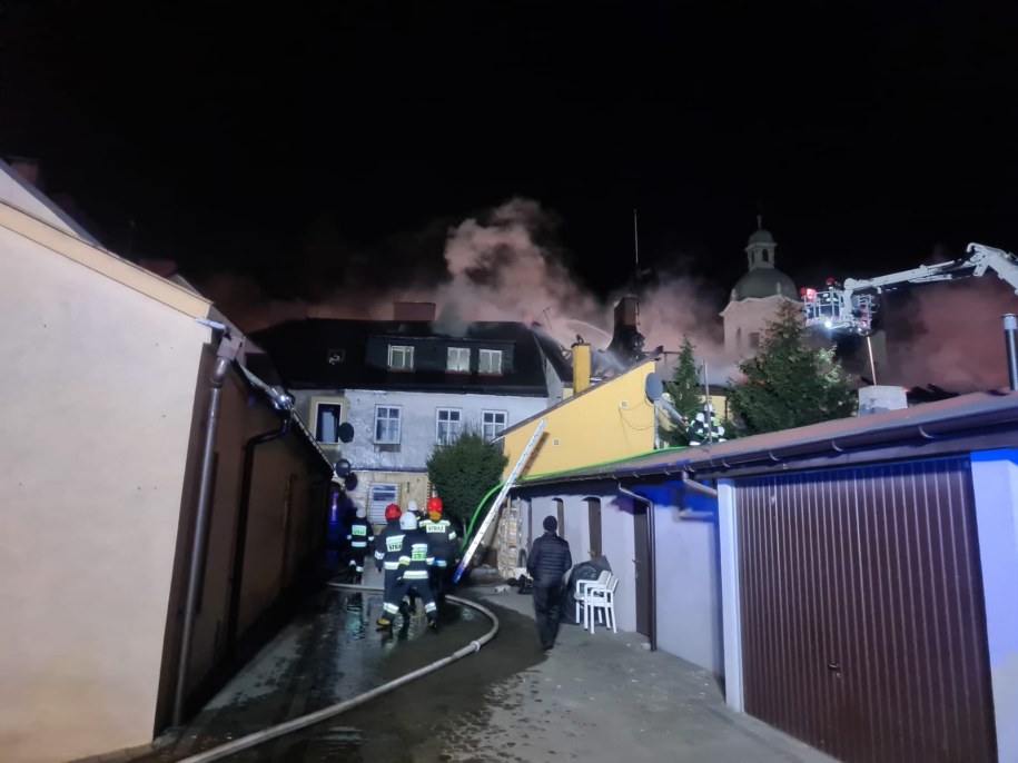 Zdjęcie z miejsca akcji strażaków /KP PSP w Zgierzu /