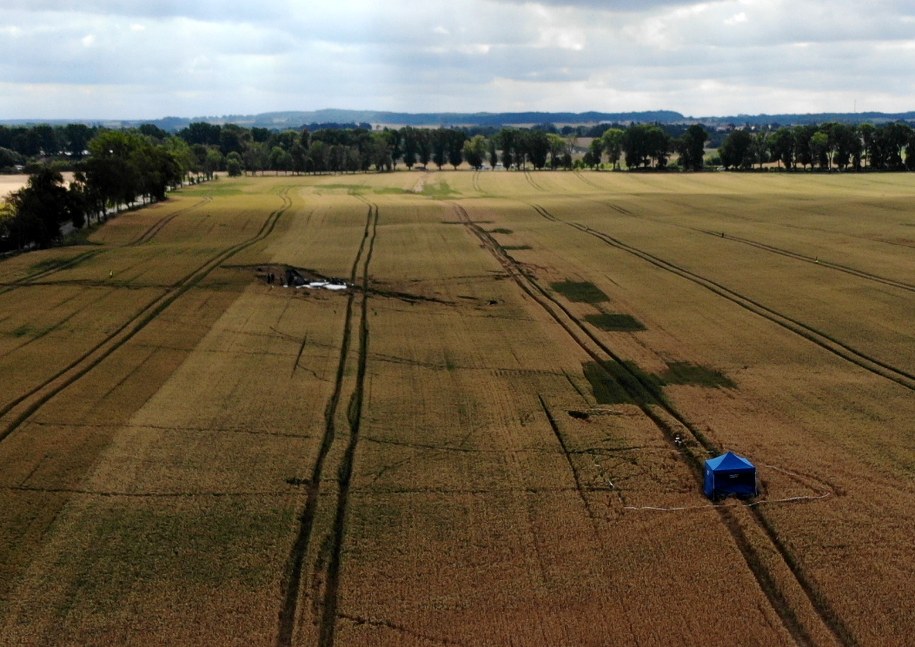 Zdjęcie z miejsca katastrofy. /Piotr Bułakowski /RMF FM