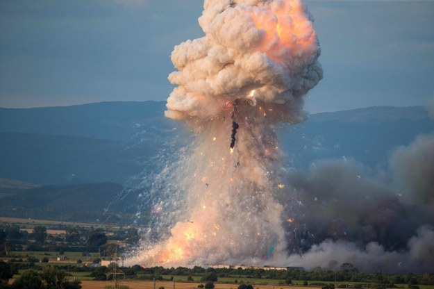 Zdjęcie z miejsca pożaru (fotografia z 25 lipca) /DIMITAR KYOSEMARLIEV/AFP /East News