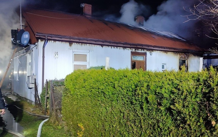 Zdjęcie z miejsca pożaru /Państwowa Straż Pożarna