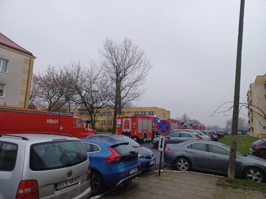 Zdjęcie z miejsca pożaru /Fot. KP PSP w Łęczycy /Materiały prasowe