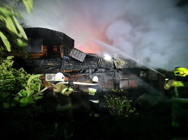 Zdjęcie z miejsca pożaru /Komenda Wojewódzka PSP w Rzeszowie /