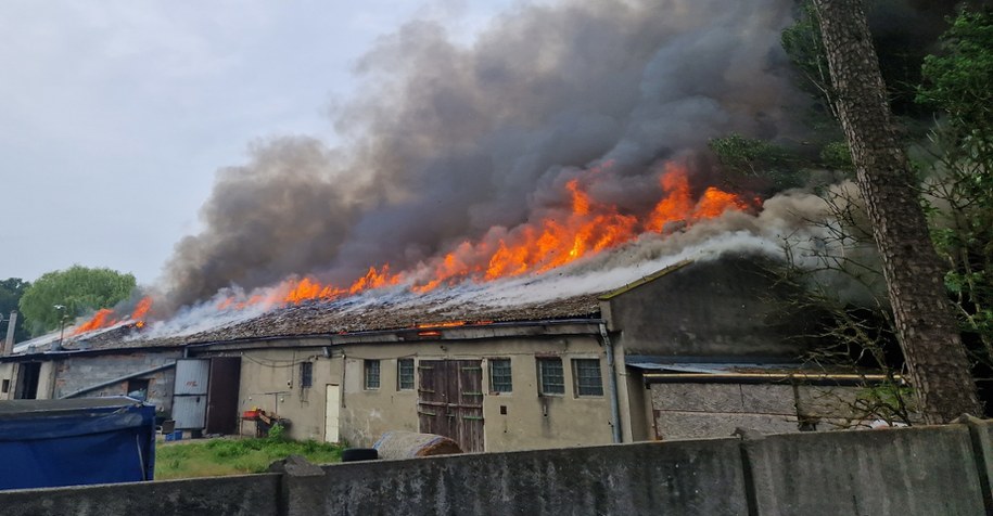 Zdjęcie z miejsca pożaru /Gorąca Linia RMF FM