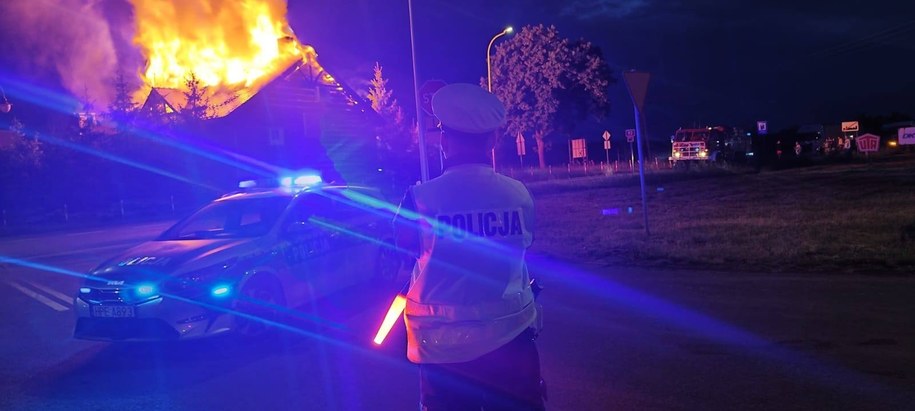 Zdjęcie z miejsca pożaru /Policja Świebodzin /
