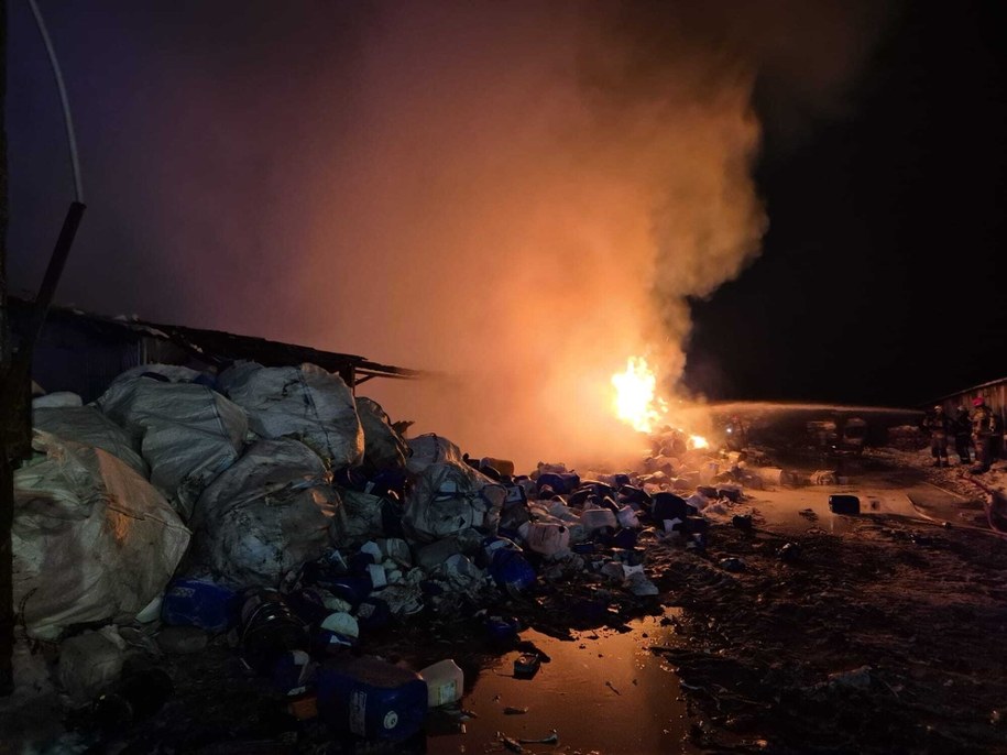 Zdjęcie z miejsca pożaru /KP PSP Nowy Dwór Mazowiecki /