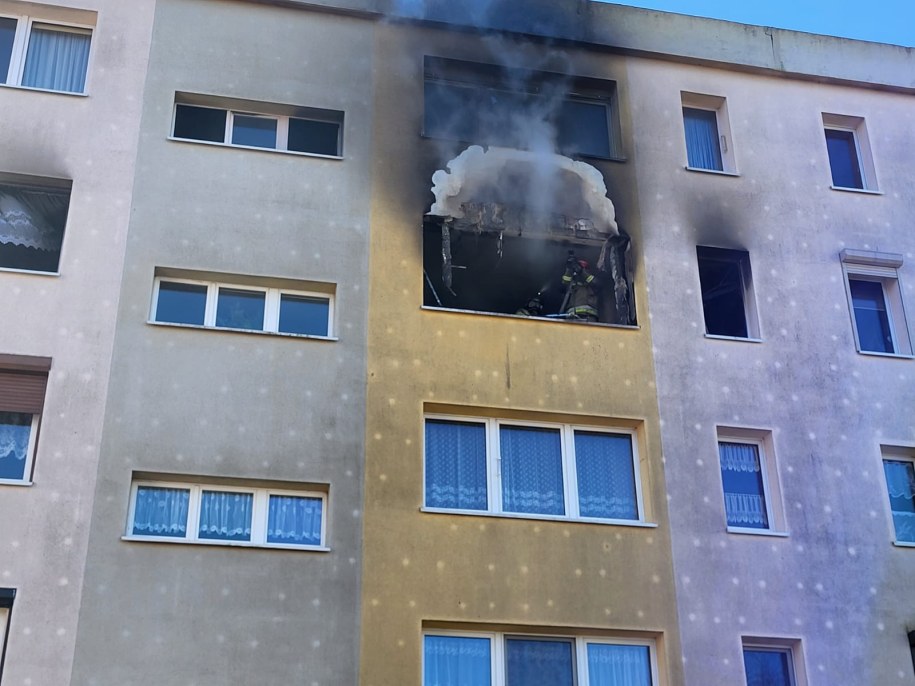 Zdjęcie z miejsca pożaru /Dawid Kryś, PSP Kościan