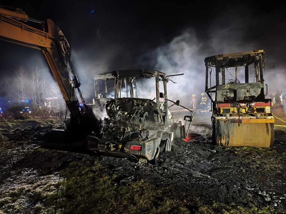 Zdjęcie z miejsca pożaru /OSP SASINO /