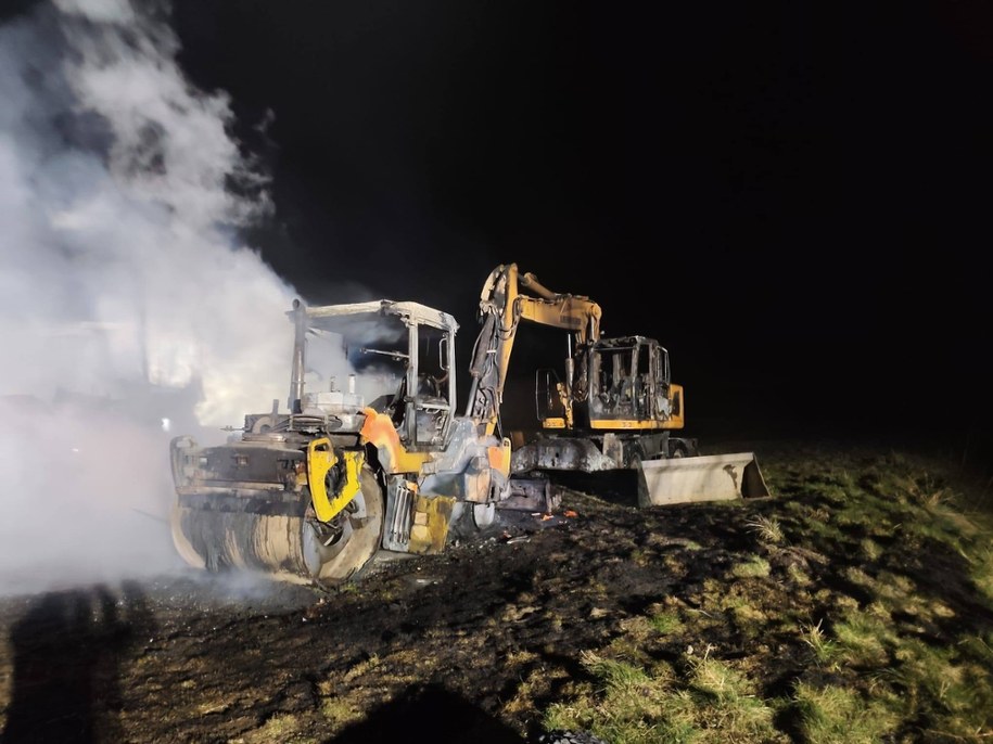 Zdjęcie z miejsca pożaru /OSP SASINO /