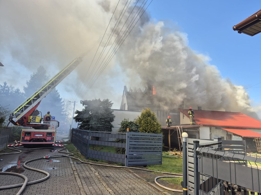 Zdjęcie z miejsca pożaru /Kanał Miejskie Zero  /