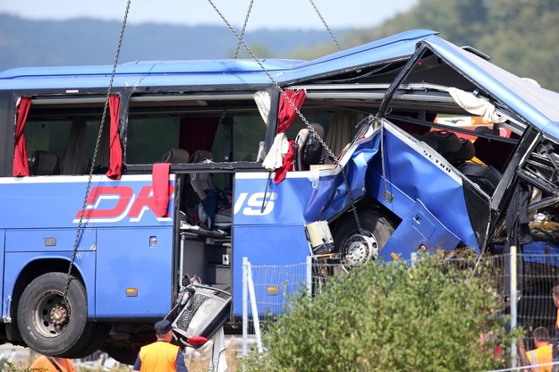 Zdjęcie z miejsca tragicznego wypadku w Chorwacji. /Matija Habljak/PIXSELL /PAP/EPA