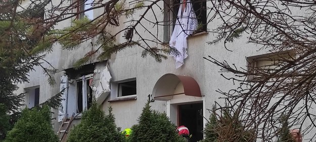 Zdjęcie z miejsca wybuchu /Jednostka Ratownictwa Specjalistycznego OSP Skarbimierz /