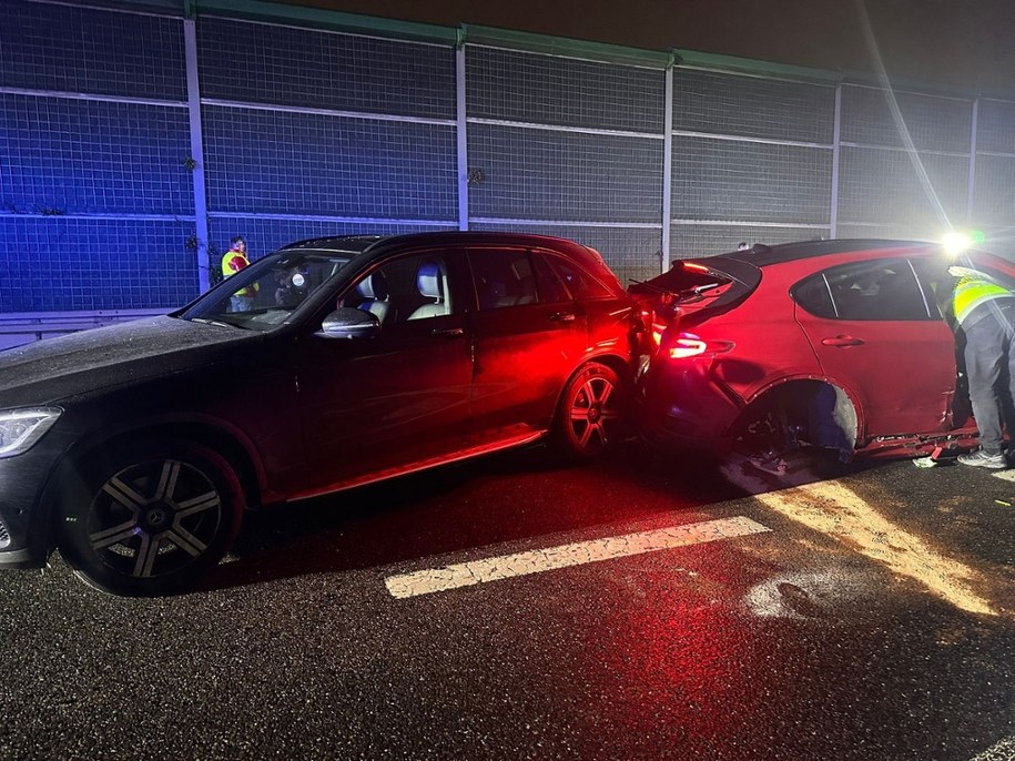 Zdjęcie z miejsca wypadku/fot. st. str. Damian Świeżak /Komenda Powiatowa PSP w Powiecie Warszawskim Zachodnim /Państwowa Straż Pożarna