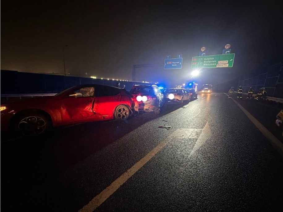 Zdjęcie z miejsca wypadku/fot. st. str. Damian Świeżak /Komenda Powiatowa PSP w Powiecie Warszawskim Zachodnim /Państwowa Straż Pożarna