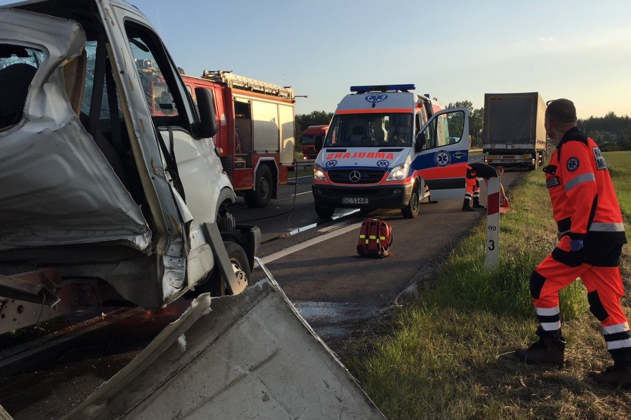 Zdjęcie z miejsca wypadku od naszego Słuchacza. /Gorąca Linia RMF FM