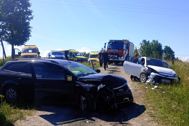 Zdjęcie z miejsca wypadku Ogiera /KWP Olsztyn /