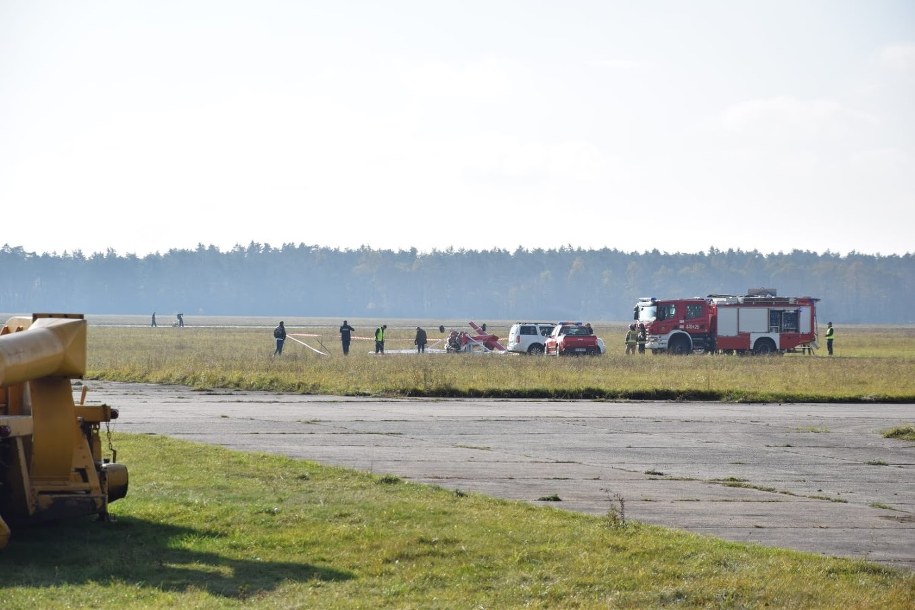 Zdjęcie z miejsca wypadku samolotu w Kamieniu Śląskim dostaliśmy na Gorącą Linię RMF FM od Mariusza /Gorąca Linia RMF FM /