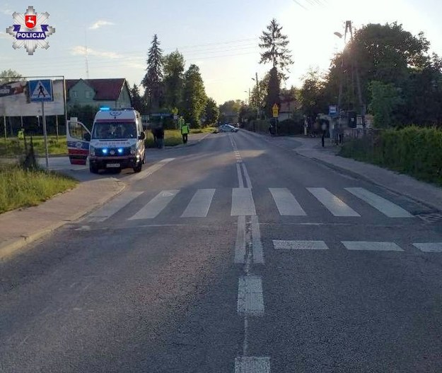 Zdjęcie z miejsca wypadku udostępnione przez policję /lubelska.policja.gov.pl /
