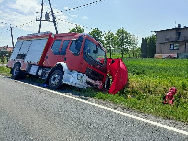 Zdjęcie z miejsca wypadku w Krotoszynie /Fot. KPP Krotoszyn /