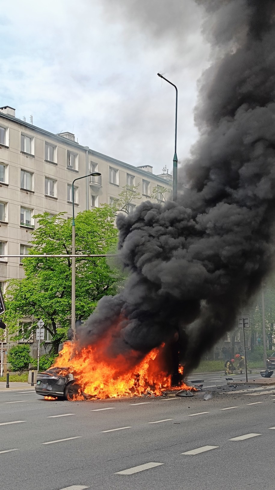 Zdjęcie z miejsca wypadku w Warszawie /Mariusz /Gorąca Linia RMF FM