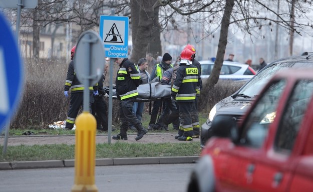 Zdjęcie z miejsca wypadku /Marcin Bielecki /PAP