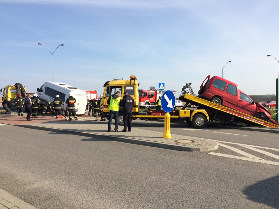 Zdjęcie z miejsca wypadku /Kuba Kaługa /RMF FM
