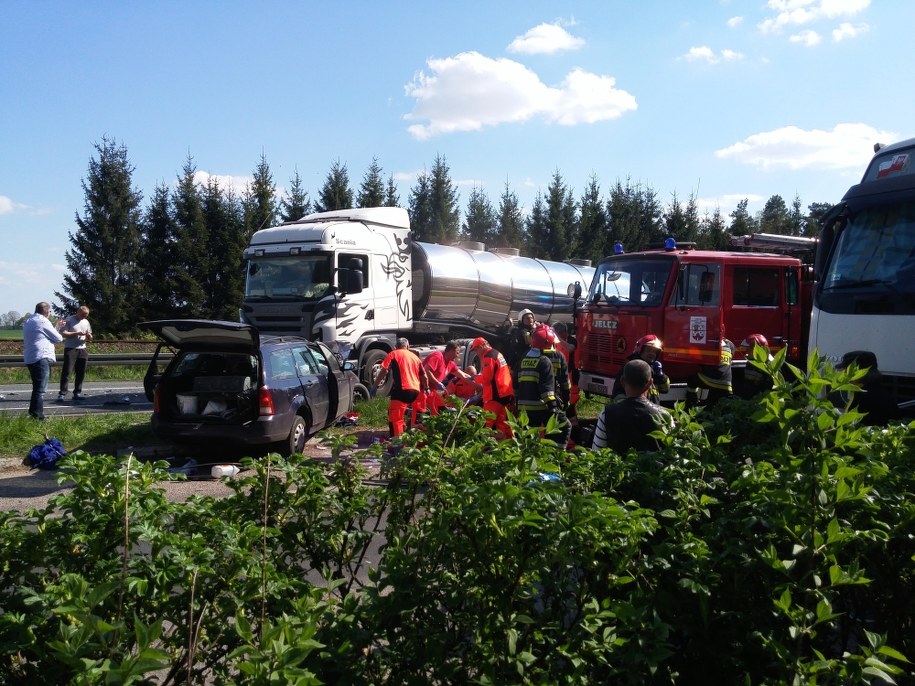 Zdjęcie z miejsca wypadku /Gorąca Linia RMF FM /Gorąca Linia RMF FM
