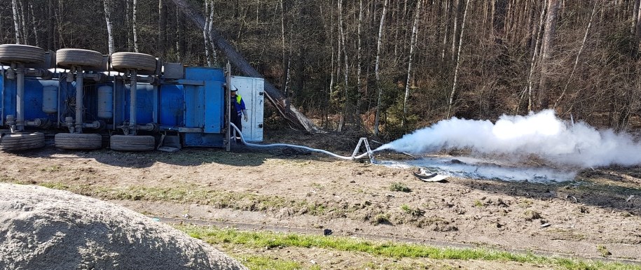 Zdjęcie z miejsca wypadku /Mariusz Materlik /Gorąca Linia RMF FM