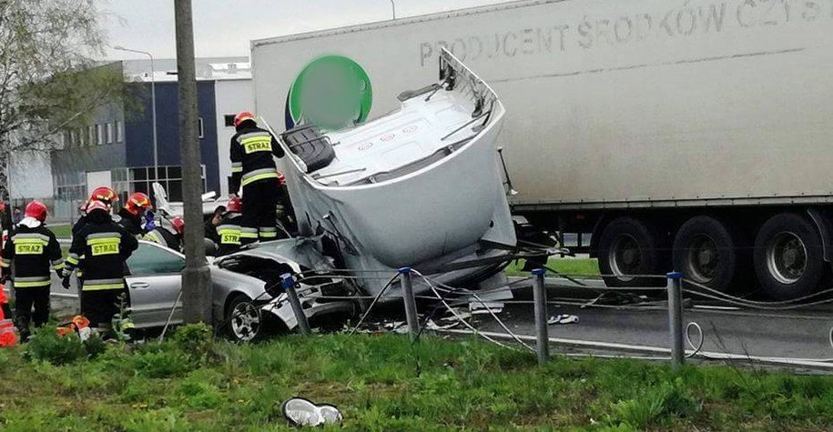 Zdjęcie z miejsca wypadku /Oświęcim 112 /Gorąca Linia RMF FM