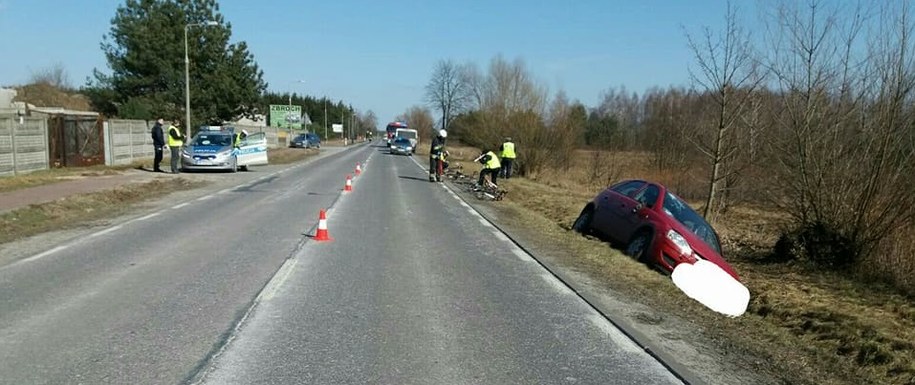 Zdjęcie z miejsca wypadku /PSP LEGIONOWO /