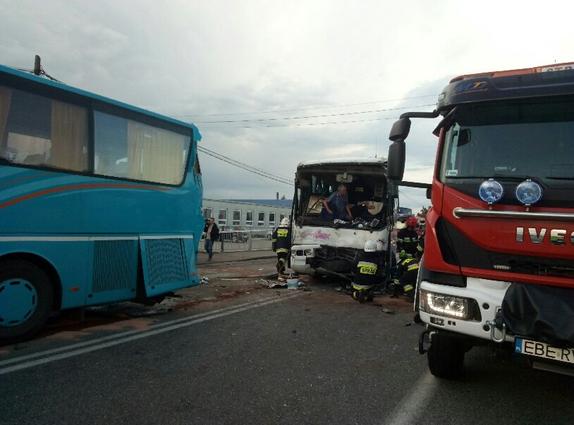 Zdjęcie z miejsca wypadku /Łódzka policja /Policja
