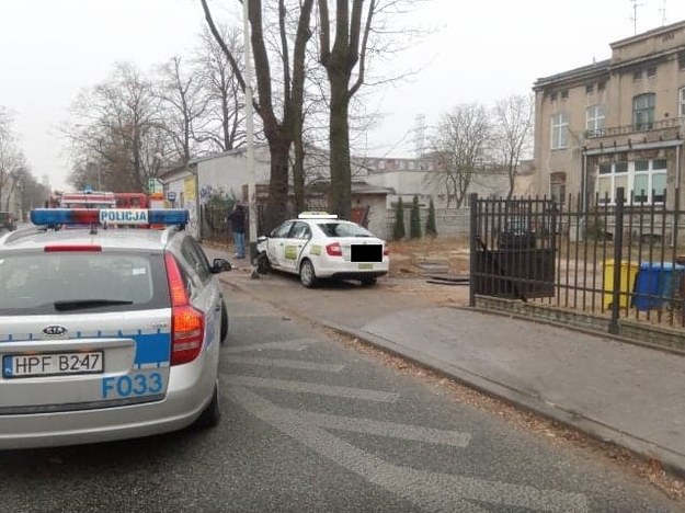 Zdjęcie z miejsca wypadku /Łódzka policja /Policja