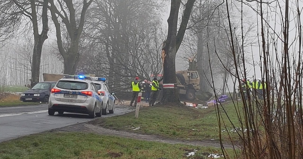 Zdjęcie z miejsca wypadku /foto. Gorąca Linia RMF FM /